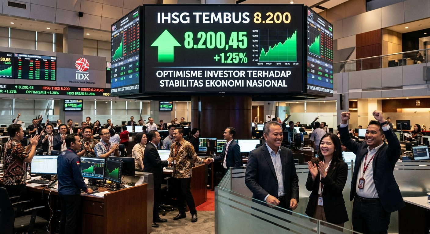 IHSG Tembus 8.200: Optimisme Investor Terhadap Stabilitas Ekonomi Nasional